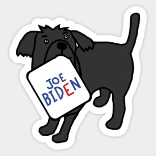 Cute Dog with Joe Biden Sign Sticker